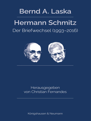 cover image of Bernd A. Laska--Hermann Schmitz